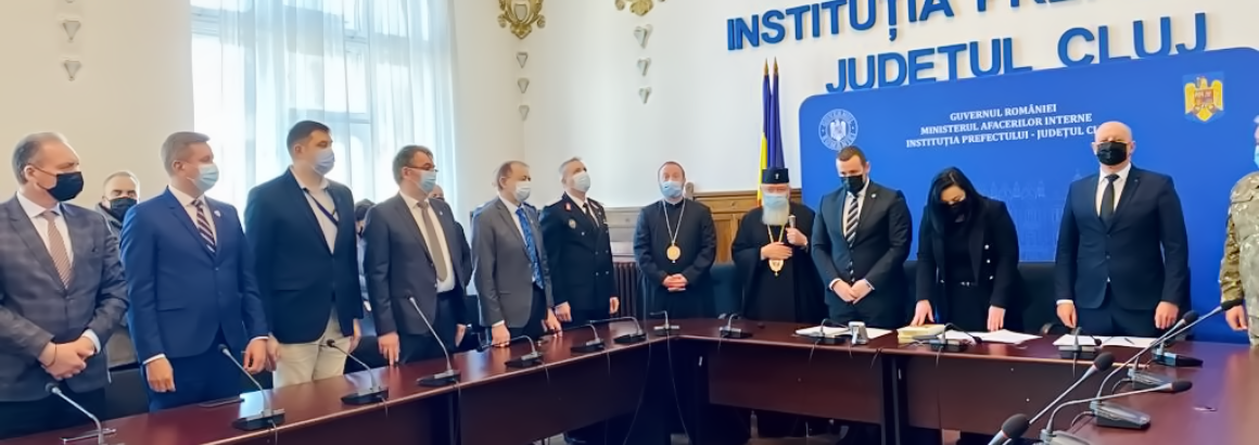 Ceremonia de învestire a noii conduceri a Instituției Prefectului – Județul Cluj